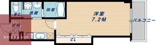 オリエンタル江坂【306号室】の間取り