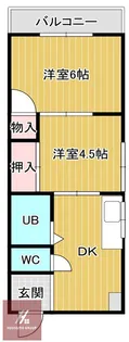 矢森第3マンション【2階】の間取り