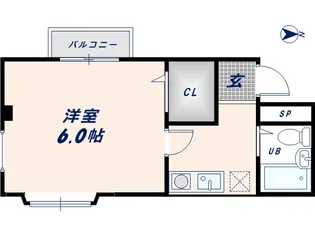 ハイツ笹【201号室】の間取り