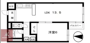 パティオ佐竹台【203号室】の間取り