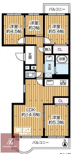 メゾン千里丘H棟【209号室】の間取り