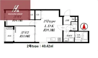D porta Scalar Ⅰ【3階】の間取り