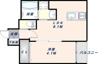 H-maison衣摺Ⅲ【2階】の間取り