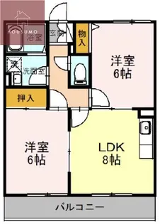 リヴィエール菱南【101号室】の間取り