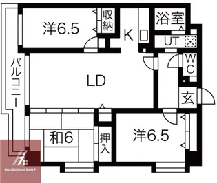 ボヌール千里中央【402号室】の間取り