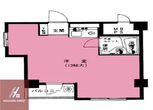 メゾン第3新大阪【401号室】の間取り