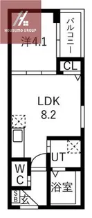 MANARIO【201号室】の間取り