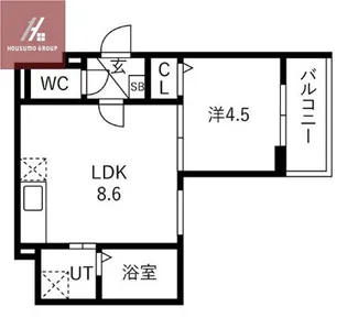 MANARIO【205号室】の間取り