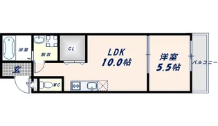 フジパレス城東諏訪Ⅰ番館【1階】の間取り