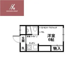 ハースサイド中垣内【1階】の間取り