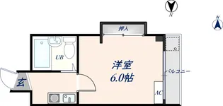 ブエナビスタ石切Ⅰ【201号室】の間取り