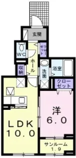 ビラカルロッタ【401号室】の間取り