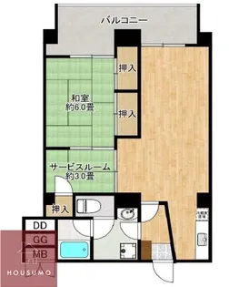 豊中グランドハイツ【552号室】の間取り