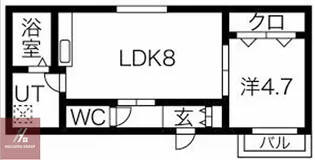 La Vita三国本町【2階】の間取り