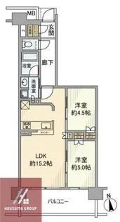 シエリアシティ千里山D棟【206号室】の間取り