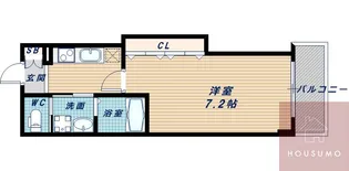 オリエンタル江坂【1105号室】の間取り