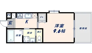 ジュネス田中【2階】の間取り