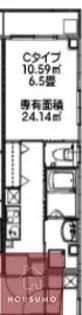 第5クリスタル三国駅前 【308号室】の間取り