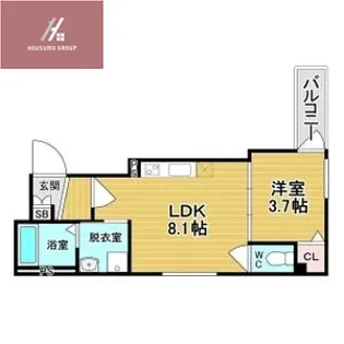 グランツ 喜連【3階】の間取り