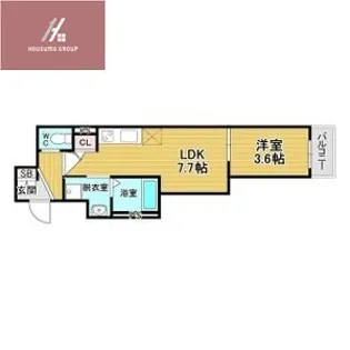 グランツ喜連【3階】の間取り