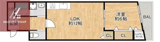 エイトフォレスト森ノ宮【302号室】の間取り