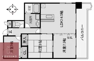 パークハイツアイリス5号館【3階】の間取り