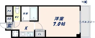 グランドオーク高井田【8階】の間取り