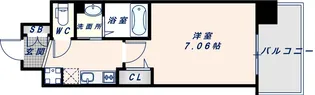 Luxe大阪城南【1205号室】の間取り
