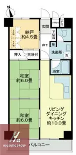 ライオンズマンション第6江坂【9階】の間取り