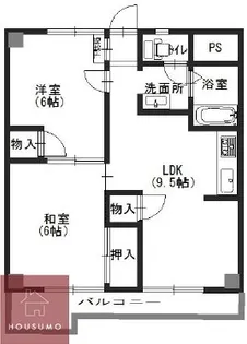 紙谷第3マンション【705号室】の間取り