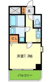 クラウンハイム瑞光フラワーコート【2階】の間取り