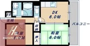 万代マンションⅡ【103号室】の間取り