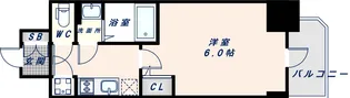エスリード大阪城クローグ【803号室】の間取り