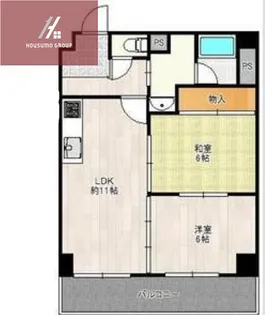 レクシア野崎【2階】の間取り