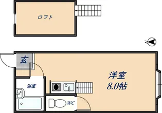 ハイツ南四条【101号室】の間取り