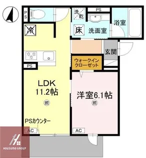 D-residence蛍池東町【102号室】の間取り
