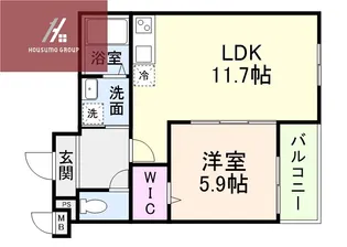 ヴェルメゾン南郷【3階】の間取り