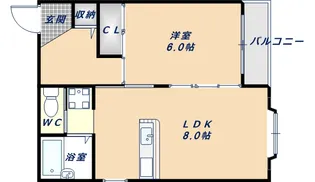 都ハイツ【301号室】の間取り