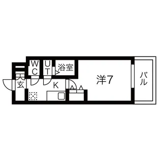 LIVIAZ OSAKA Verite【607号室】の間取り