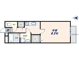サニーコート花園【203号室】の間取り