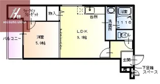 チェリーブロッサムⅠ番館【205号室】の間取り