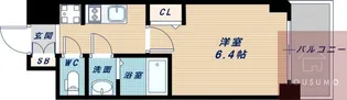プレサンス新大阪ジェイズ【804号室】の間取り