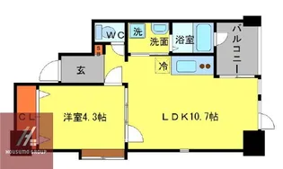 グラン・シャリオ千里中央【805号室】の間取り