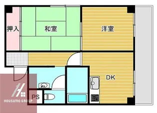 ガーデンハイツ西田【4階】の間取り