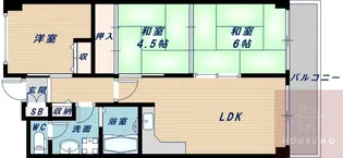 サンパレス桃山台【7階】の間取り