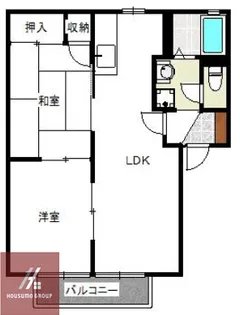 日恵ハイツB棟【1階】の間取り
