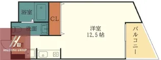 ラークスパ岡町【302号室】の間取り