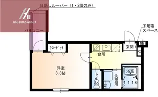 フジパレス鴻池新田駅東【103号室】の間取り