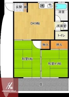 北条第二上野ハイツ【1階】の間取り