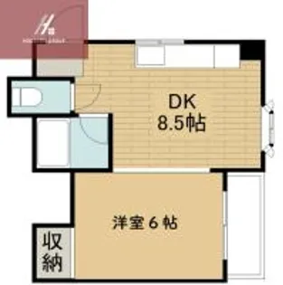 ゆきぞのコーポ【2階】の間取り